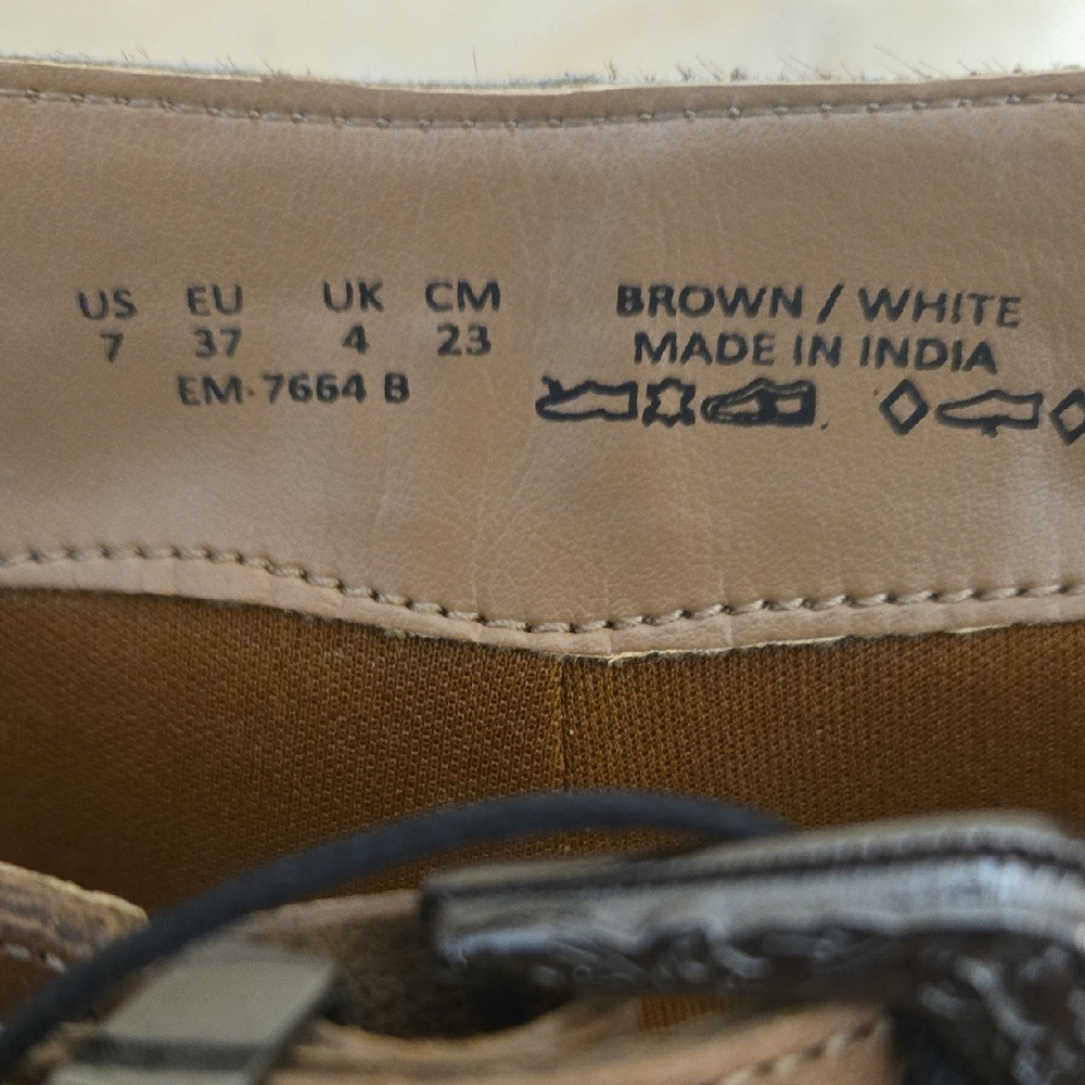 Myra Bag Tan and Cream Ankle Booties - Picture 7 of 7
